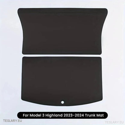 Tesla Model Y / 3 PU Leather Trunk Mats / Cargo Liners - Tesla Shop Europe - TESLARY.IE Ireland - France boutique- Deutschland Geschäft- España comercio - Nederland winkel- TESLARY.IE