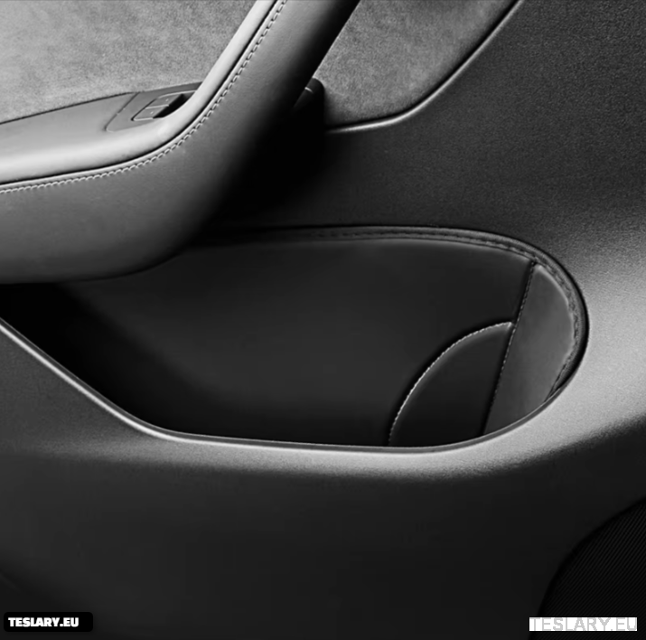 Tesla Model Y door storage inserts protective pad PU leather door slot pad storage pocket - TESLARY Tesla Shop Accessories Europe Nederlands Ireland Deutschland Espana Alicante France Italia