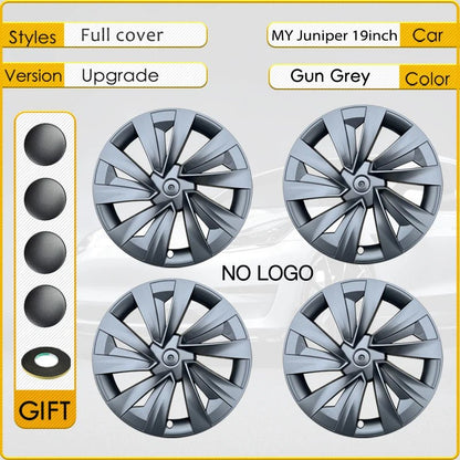 Tesla Model Y Juniper 19" Performance Wheel Covers Free Delivery Black Silver Europe Ireland Espana Nederlands Belfast Duetschland TESLARY.EU