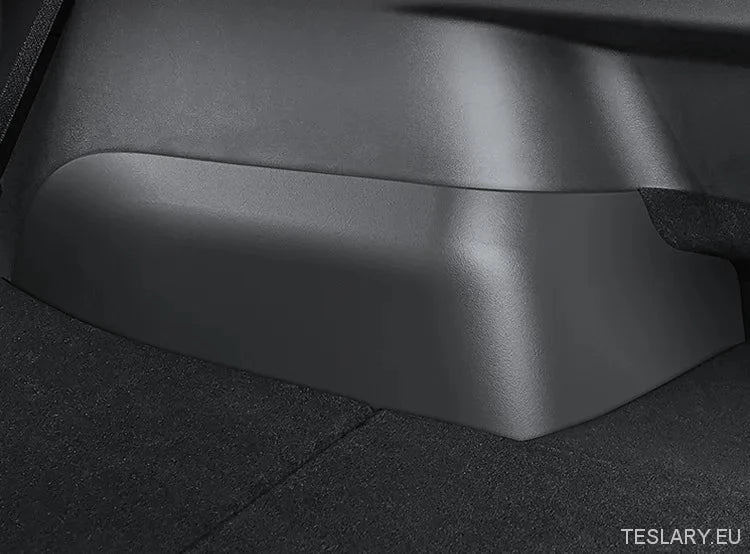 Tesla Model Y Rear Trunk Side Guards - Premium TPE Protection - TESLARY Tesla Shop Accessories Europe Nederlands Ireland Deutschland Espana Alicante France Italia