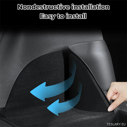 Tesla Model Y Rear Trunk Side Guards - Premium TPE Protection - TESLARY Tesla Shop Accessories Europe Nederlands Ireland Deutschland Espana Alicante France Italia