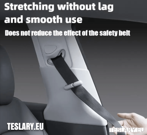 TESLA MODEL Y SEAT BELT HEIGHT LIMITER - TESLARY Tesla Shop Accessories Europe Nederlands Dublin Cork Ireland Deutschland Espana Alicante France Italia