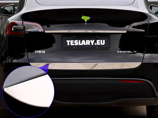 Tesla Model Y Trunk Chrome Protective Strips