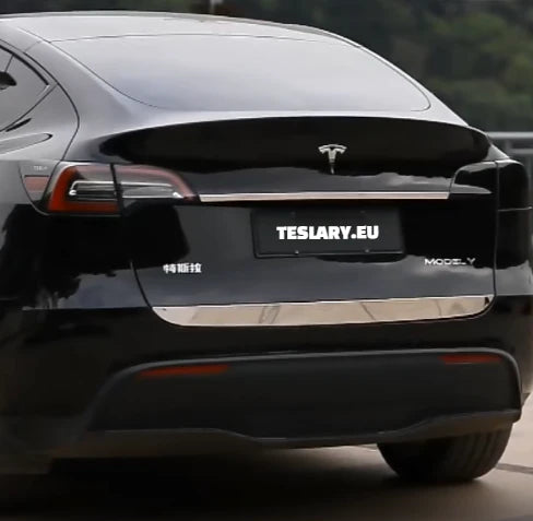 Tesla Model Y Trunk Chrome Protective Strips