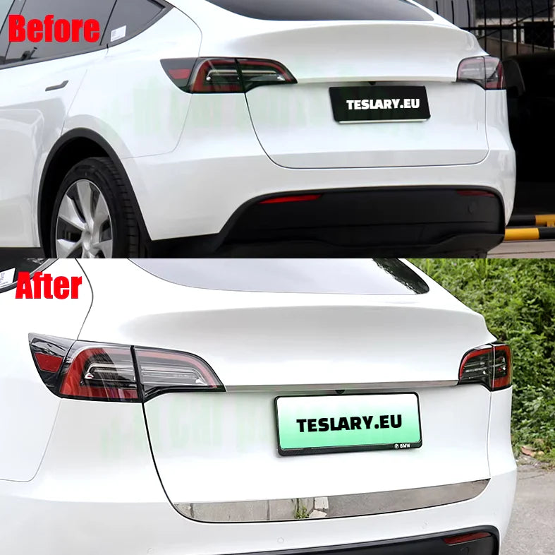 Tesla Model Y Trunk Chrome Protective Strips