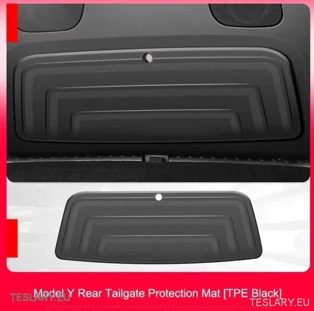Tesla Model Y Trunk Door Premium TPE Heavy Duty Protective Mat - TESLARY Tesla Shop Accessories Europe Nederlands Ireland Deutschland Espana Alicante France Italia