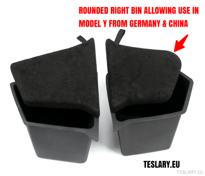 Tesla Model Y Trunk Organiser Side Pockets with Lids ( 2 ) - TESLARY Tesla Shop Accessories Europe Nederlands Dublin Cork Ireland Deutschland Espana Alicante France Italia