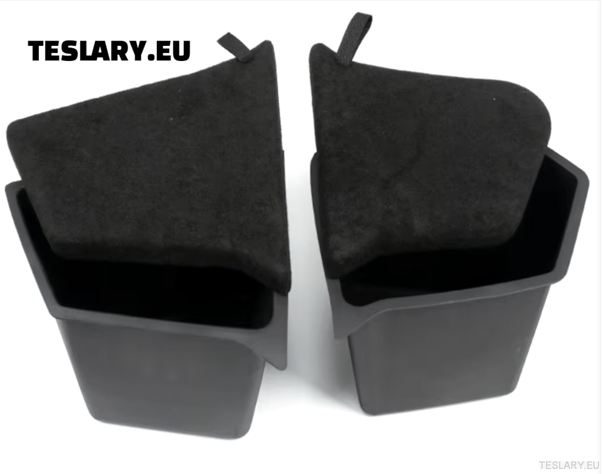 Tesla Model Y Trunk Organiser Side Pockets with Lids ( 2 ) - TESLARY Tesla Shop Accessories Europe Nederlands Dublin Cork Ireland Deutschland Espana Alicante France Italia