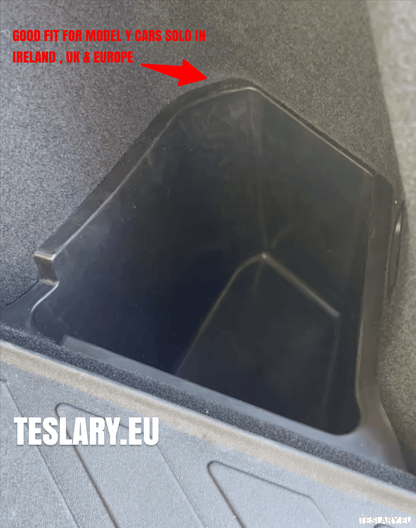 Tesla Model Y Trunk Organiser Side Pockets with Lids ( 2 ) - TESLARY Tesla Shop Accessories Europe Nederlands Dublin Cork Ireland Deutschland Espana Alicante France Italia