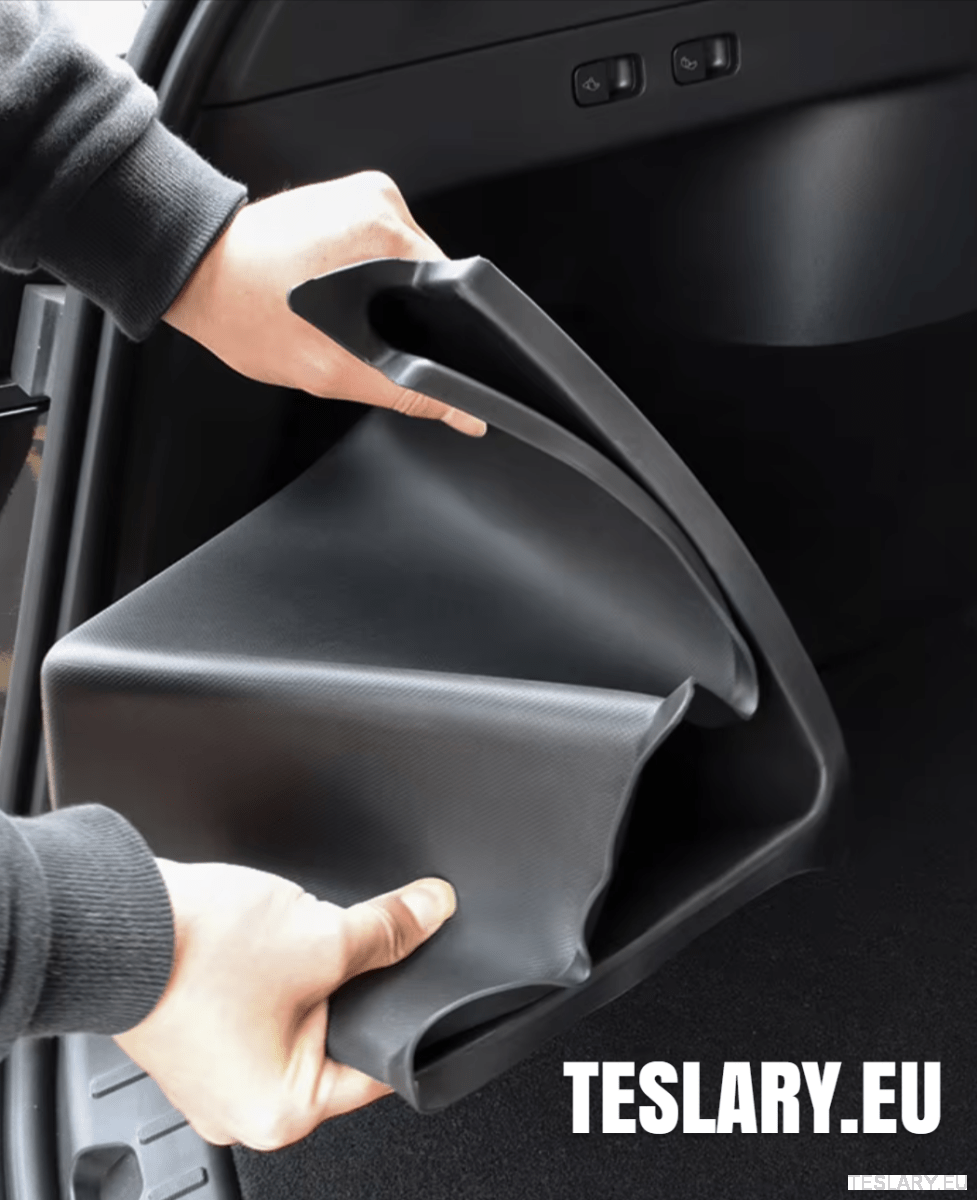 Tesla Model Y Trunk Organiser Side Pockets with Lids ( 2 ) - TESLARY Tesla Shop Accessories Europe Nederlands Dublin Cork Ireland Deutschland Espana Alicante France Italia