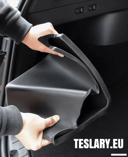 Tesla Model Y Trunk Organiser Side Pockets with Lids ( 2 ) - TESLARY Tesla Shop Accessories Europe Nederlands Dublin Cork Ireland Deutschland Espana Alicante France Italia