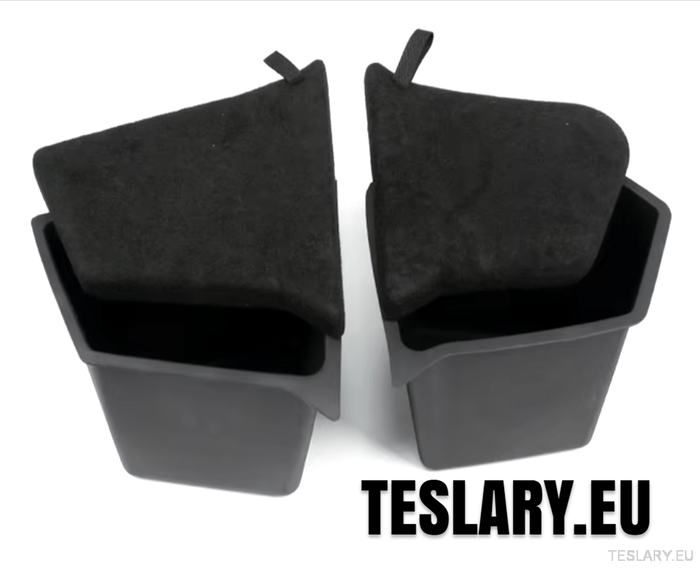 Tesla Model Y Trunk Organiser Side Pockets with Lids ( 2 ) - TESLARY Tesla Shop Accessories Europe Nederlands Dublin Cork Ireland Deutschland Espana Alicante France Italia