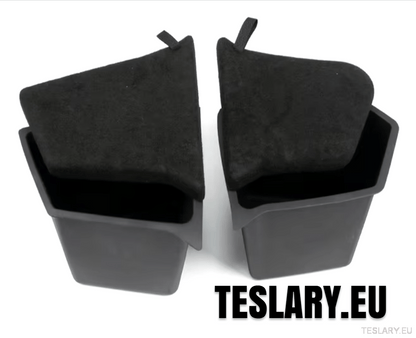 Tesla Model Y Trunk Organiser Side Pockets with Lids ( 2 ) - TESLARY Tesla Shop Accessories Europe Nederlands Dublin Cork Ireland Deutschland Espana Alicante France Italia