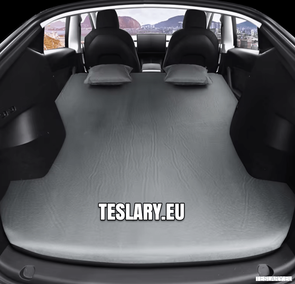 Tesla Model Y / Y+ Juniper Camping Mattress Inflatable Black - TESLARY Tesla Shop Accessories Europe Nederlands Dublin Cork Ireland Deutschland Espana Alicante France Italia