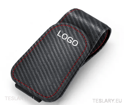 Tesla Premium Sun Visor Clip for S/3/X/Y with Logo - TESLARY Tesla Shop Accessories Europe Nederlands Dublin Cork Ireland Deutschland Espana Alicante France Italia