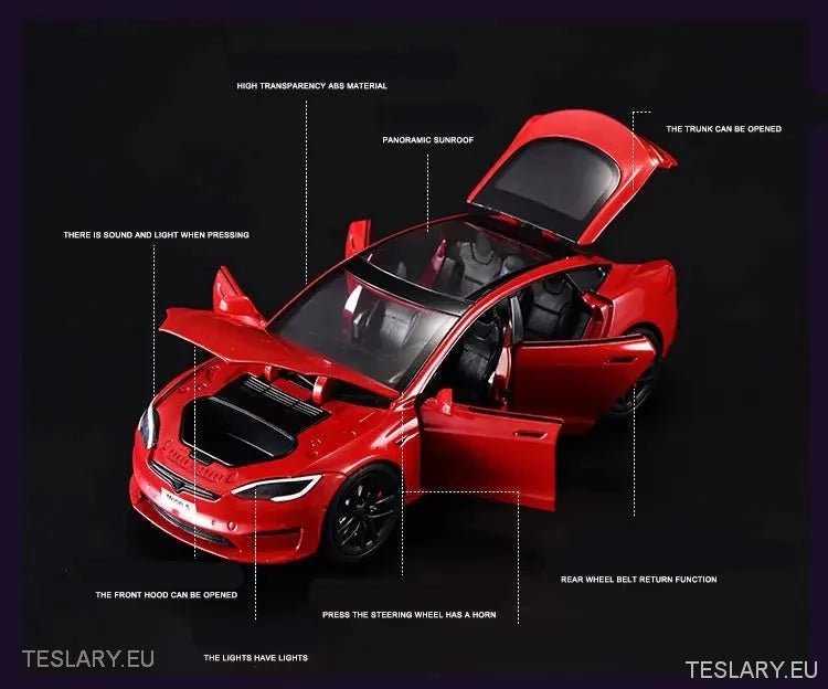 Tesla S Model Car 1:24 Unofficial Version - Tesla Shop Europe - TESLARY.IE Ireland - France boutique- Deutschland Geschäft- España comercio - Nederland winkel- TESLARY.IE