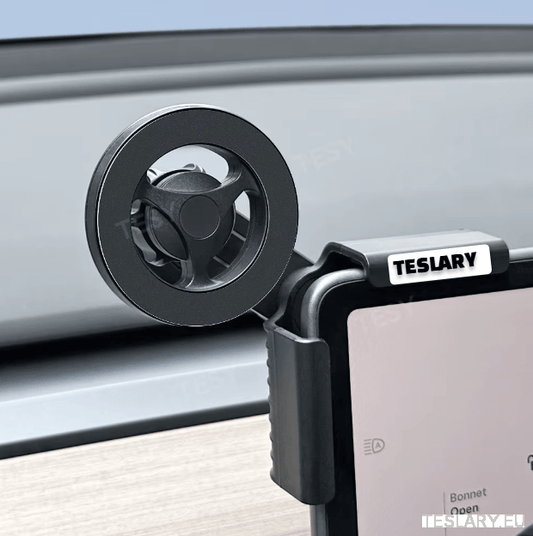 Tesla Screen Mount Phone Holder 15W Magnetic Magsafe Wireless Charger Tesla Model 3 / Model 3+ Highland / Model Y / Model Y+ Juniper - TESLARY Tesla Shop Accessories Europe Nederlands Dublin Cork Ireland Deutschland Espana Alicante France Italia