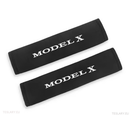Tesla Seat Belt Shoulder Protector with Logo ( 2 Pieces ) - TESLARY Tesla Shop Accessories Europe Nederlands Dublin Cork Ireland Deutschland Espana Alicante France Italia