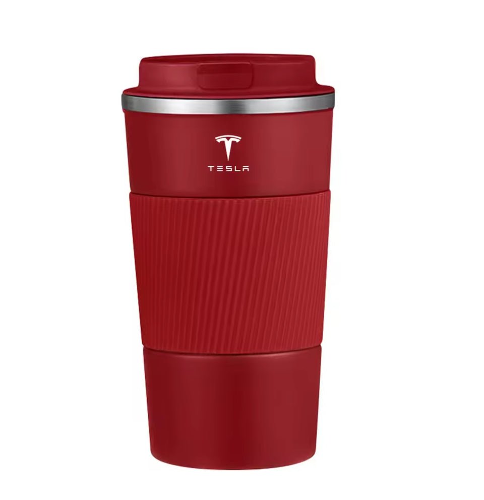 Tesla Series Stainless Steel Thermal Mug with Tesla Logo - TESLARY Tesla Shop Accessories Europe Nederlands Dublin Cork Ireland Deutschland Espana Alicante France Italia