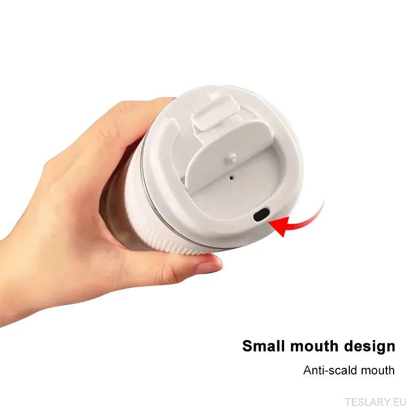 Tesla Series Stainless Steel Thermal Mug with Tesla Logo - TESLARY Tesla Shop Accessories Europe Nederlands Ireland Deutschland Espana Alicante France Italia