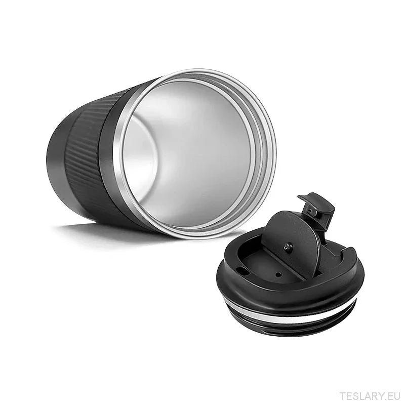 Tesla Series Stainless Steel Thermal Mug with Tesla Logo - TESLARY Tesla Shop Accessories Europe Nederlands Ireland Deutschland Espana Alicante France Italia
