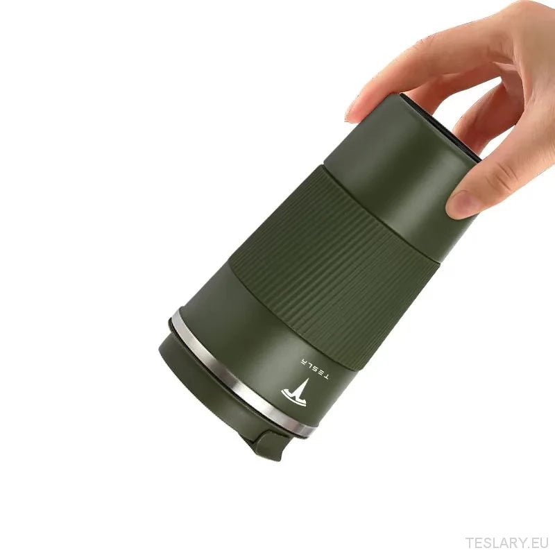 Tesla Series Stainless Steel Thermal Mug with Tesla Logo - TESLARY Tesla Shop Accessories Europe Nederlands Ireland Deutschland Espana Alicante France Italia