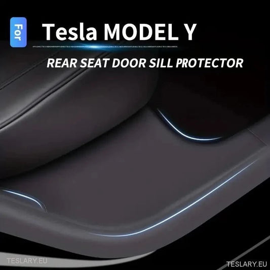 Tesla Y Rear Door Plastic Protection Sills ( 2 Pieces ) - Tesla Shop Europe - TESLARY.IE Ireland - France boutique- Deutschland Geschäft- España comercio - Nederland winkel- TESLARY.IE