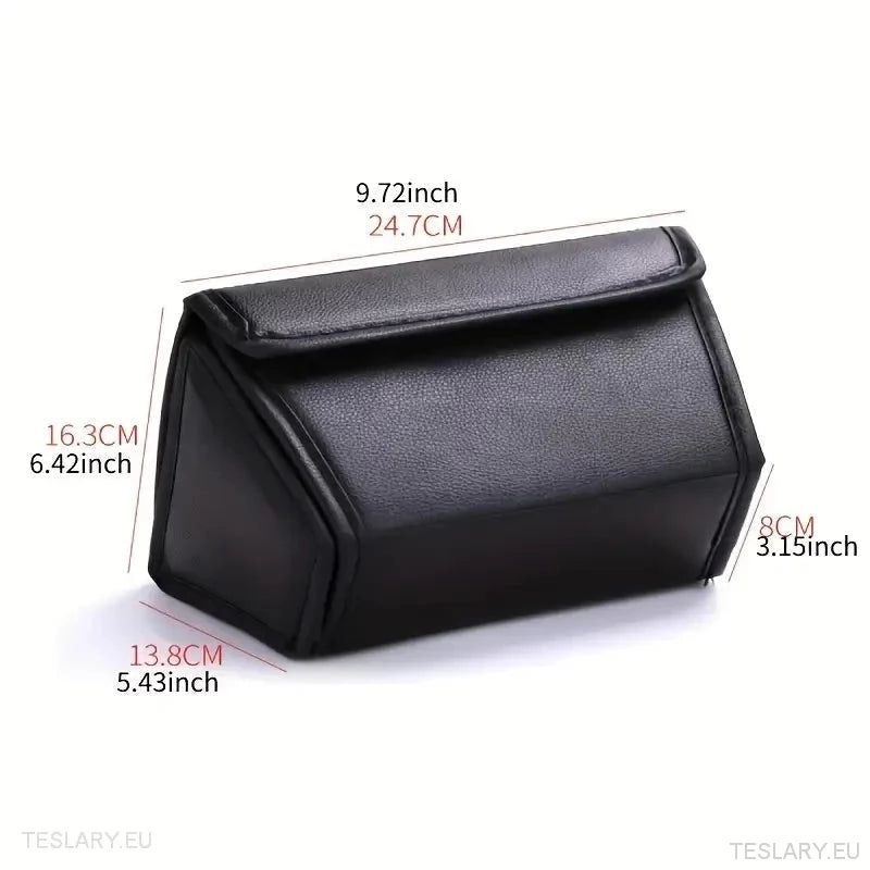 Tesla Y Rear Storage Centre Console Organiser PU Leather - Tesla Shop Europe - TESLARY.IE Ireland - France boutique- Deutschland Geschäft- España comercio - Nederland winkel- TESLARY.IE