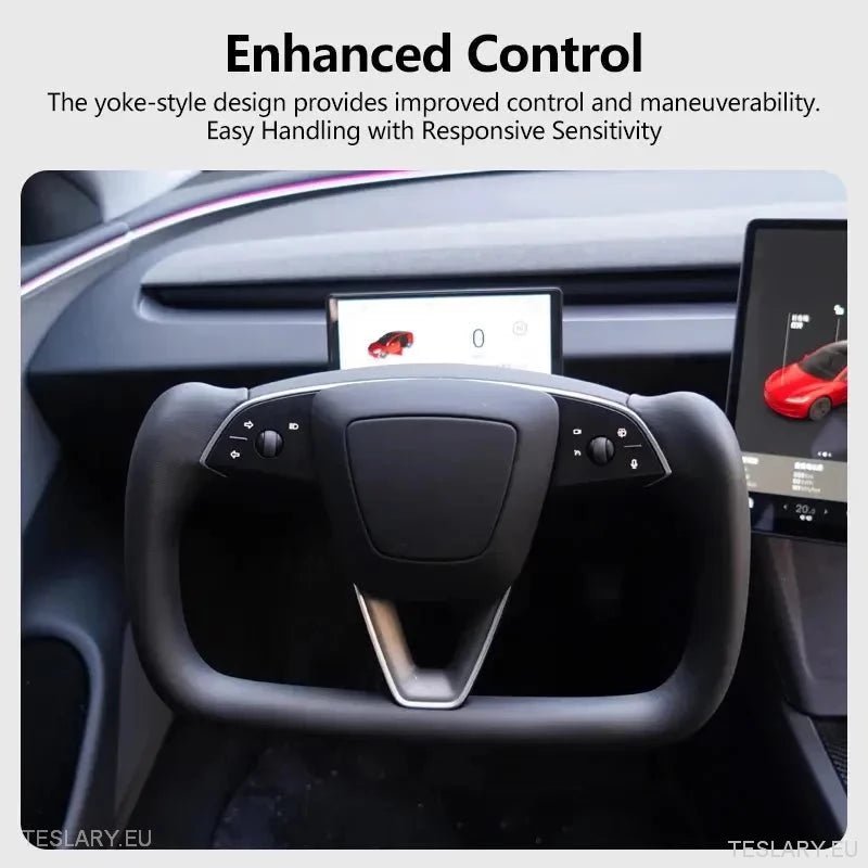 Tesla Yoke Style Steering Wheel for Model 3 Highland - TESLARY Tesla Shop Accessories Europe Nederlands Ireland Deutschland Espana Alicante France Italia