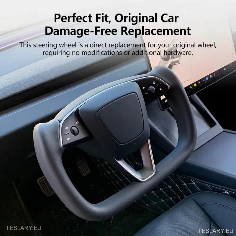 Tesla Yoke Style Steering Wheel for Model 3 Highland - TESLARY Tesla Shop Accessories Europe Nederlands Ireland Deutschland Espana Alicante France Italia