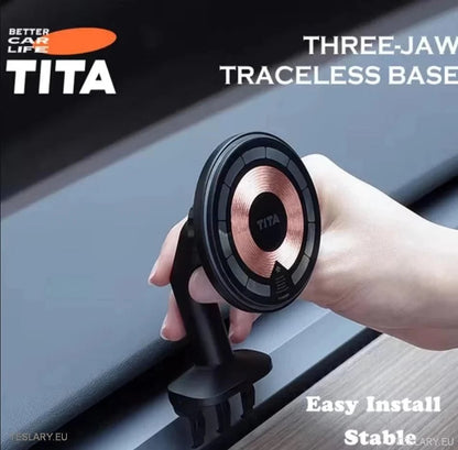 Tita Magnetic Phone Charger with Optional Speedmeter for Tesla Model 3 and Y - TESLARY Tesla Shop Accessories Europe Nederlands Ireland Deutschland Espana Alicante France Italia