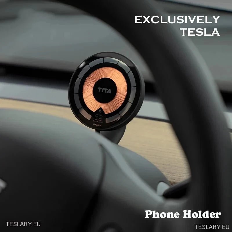 Tita Magnetic Phone Mount for Tesla Model 3 , Y and 3+ Highland - TESLARY Tesla Shop Accessories Europe Nederlands Ireland Deutschland Espana Alicante France Italia