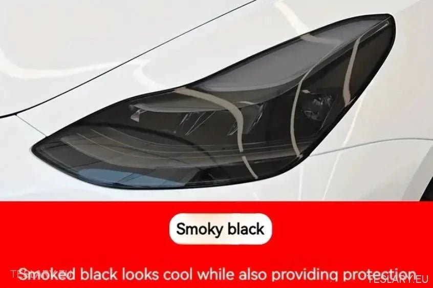 TPU Front Headlight Black Tint for Tesla Model 3 , Y & Highland - TESLARY Tesla Shop Accessories Europe Nederlands Dublin Cork Ireland Deutschland Espana Alicante France Italia