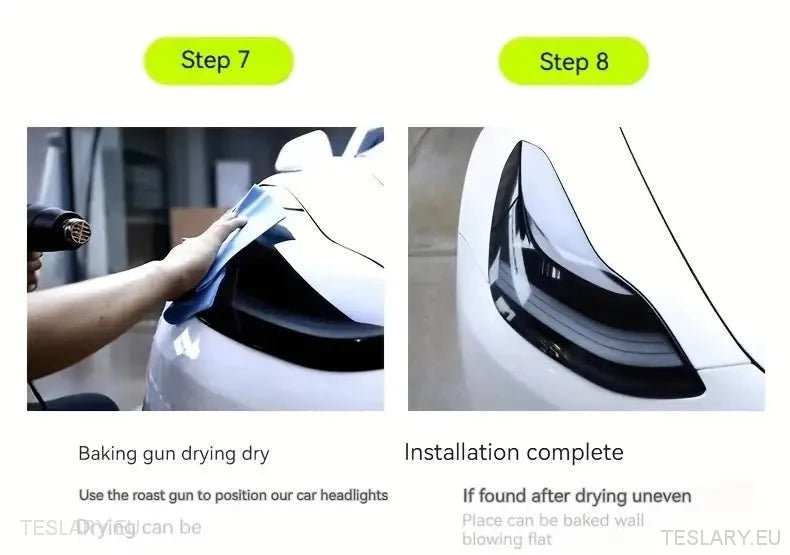 TPU Front Headlight Black Tint for Tesla Model 3 , Y & Highland - TESLARY Tesla Shop Accessories Europe Nederlands Ireland Deutschland Espana Alicante France Italia