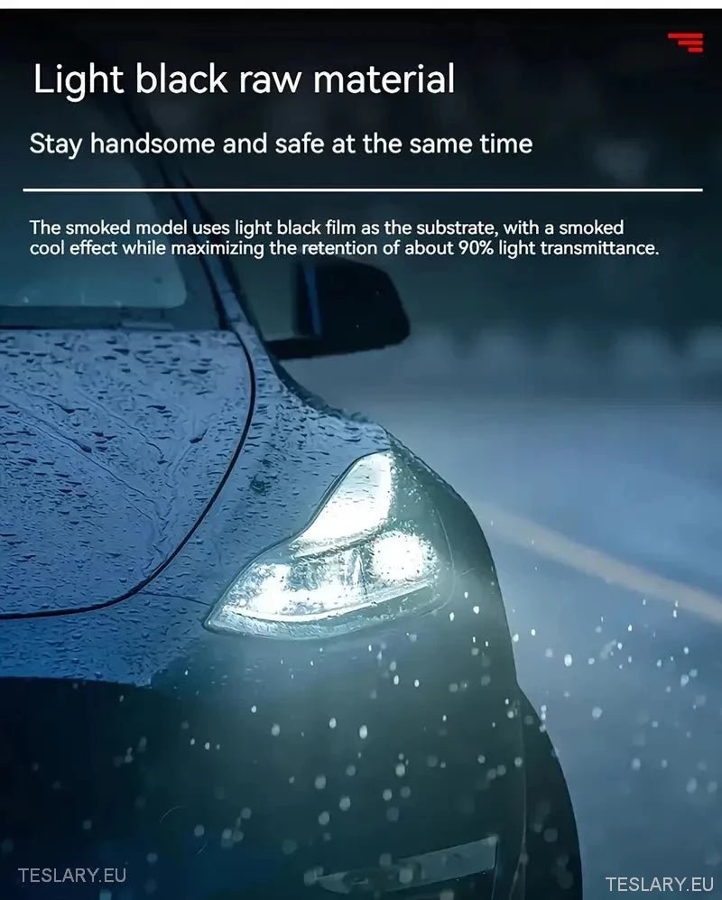 TPU Front Headlight Black Tint for Tesla Model 3 , Y & Highland - TESLARY Tesla Shop Accessories Europe Nederlands Ireland Deutschland Espana Alicante France Italia
