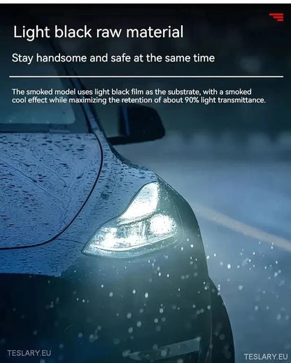 TPU Front Headlight Black Tint for Tesla Model 3 , Y & Highland - TESLARY Tesla Shop Accessories Europe Nederlands Ireland Deutschland Espana Alicante France Italia