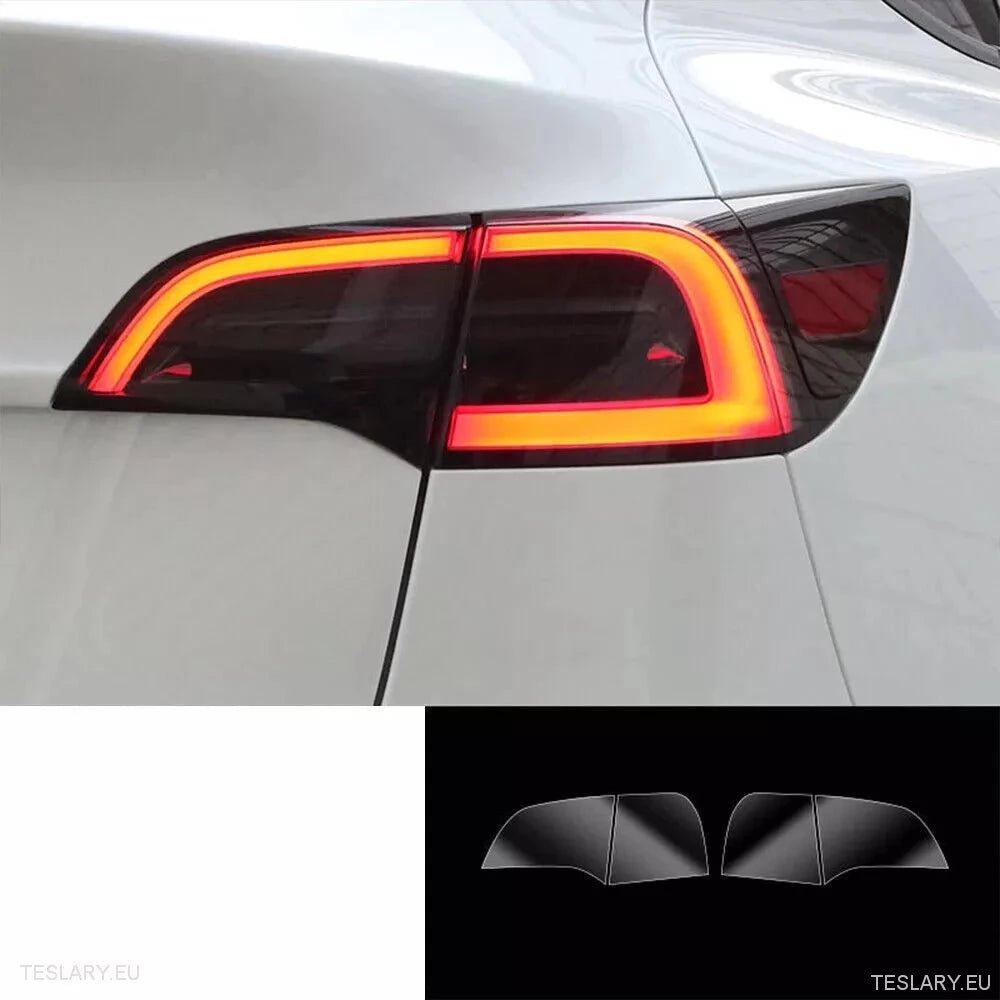 Tesla Y 2022 - 2024 Rear Tail Lights Black Film Kit - Tesla Shop Europe - TESLARY.IE Ireland - France boutique- Deutschland Geschäft- España comercio - Nederland winkel- TESLARY.IE