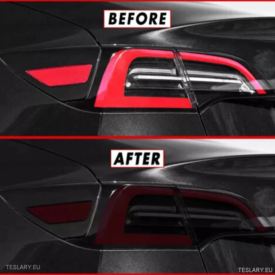 Tesla Y 2022 - 2024 Rear Tail Lights Black Film Kit - Tesla Shop Europe - TESLARY.IE Ireland - France boutique- Deutschland Geschäft- España comercio - Nederland winkel- TESLARY.IE
