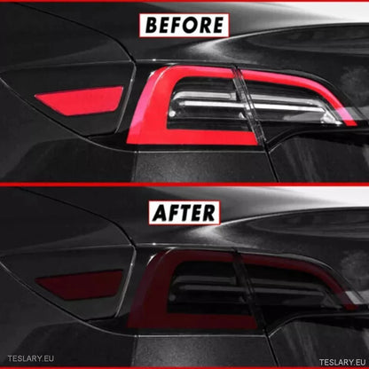 Tesla Y 2022 - 2024 Rear Tail Lights Black Film Kit - Tesla Shop Europe - TESLARY.IE Ireland - France boutique- Deutschland Geschäft- España comercio - Nederland winkel- TESLARY.IE