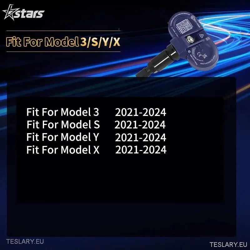 Tyre Pressure TPMS Sensors for Tesla 3 Y S X 2021 to 2024 - Tesla Shop Europe - TESLARY.IE Ireland - France boutique- Deutschland Geschäft- España comercio - Nederland winkel- TESLARY.IE