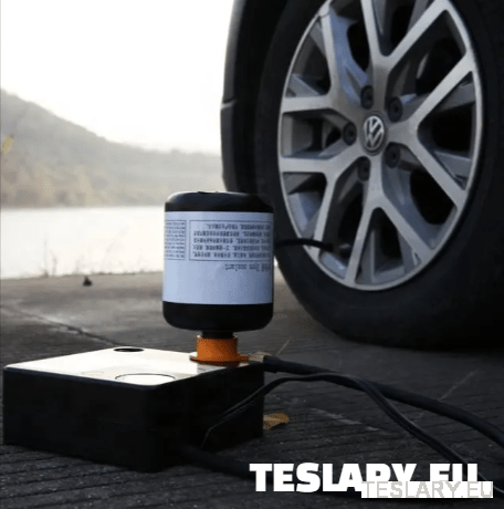 Tyre Puncture Repair Kit with Compressor and Storage Bag - TESLARY Tesla Shop Accessories Europe Nederlands Dublin Cork Ireland Deutschland Espana Alicante France Italia