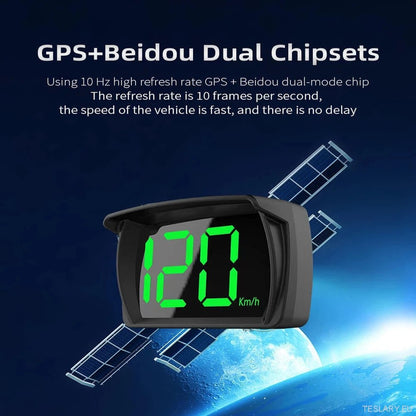Universal GPS Speedometer with HD Display for All Vehicles - TESLARY Tesla Shop Accessories Europe Nederlands Ireland Deutschland Espana Alicante France Italia