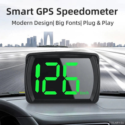 Universal GPS Speedometer with HD Display for All Vehicles - TESLARY Tesla Shop Accessories Europe Nederlands Ireland Deutschland Espana Alicante France Italia