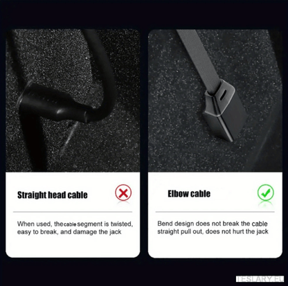 USB C TO USB C Elbow Fast Charging Cable for Tesla / BYD / EV Fast Charging TESLA Y/3/S/X/3+ - TESLARY Tesla Shop Accessories Europe Nederlands Dublin Cork Ireland Deutschland Espana Alicante France Italia