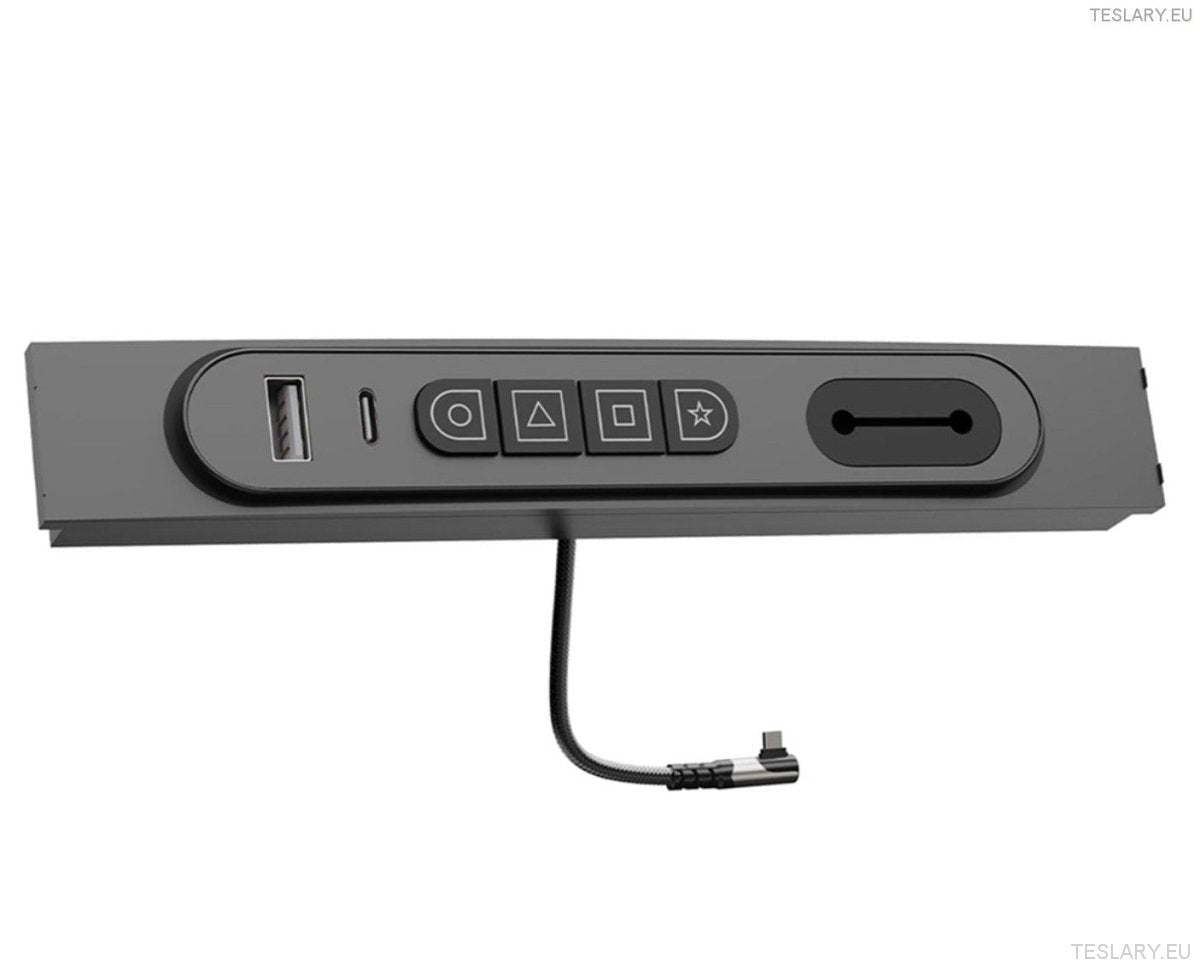 USB Expansion Hub with Physical Button Controls for Tesla Model 3 / Y - TESLARY Tesla Shop Accessories Europe Nederlands Ireland Deutschland Espana Alicante France Italia