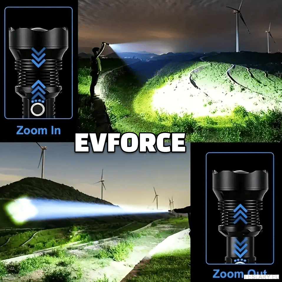 USB Rechargable Flashlight / Torch for your Tesla , BYD , MG or other EV - TESLARY Tesla Shop Accessories Europe Nederlands Dublin Cork Ireland Deutschland Espana Alicante France Italia