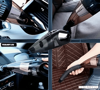 VACUUM 12V WIRED POWERFUL Handheld Car Vacuum Cleaner Black - TESLARY Tesla Shop Accessories Europe Nederlands Dublin Cork Ireland Deutschland Espana Alicante France Italia