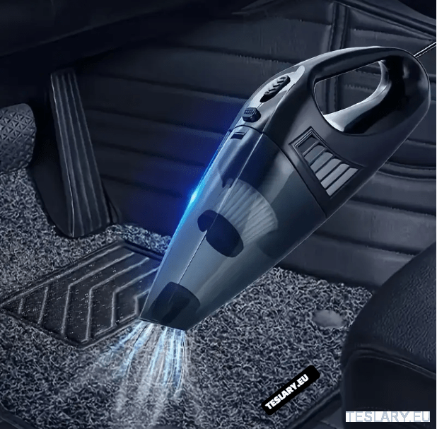 VACUUM 12V WIRED POWERFUL Handheld Car Vacuum Cleaner Black - TESLARY Tesla Shop Accessories Europe Nederlands Dublin Cork Ireland Deutschland Espana Alicante France Italia