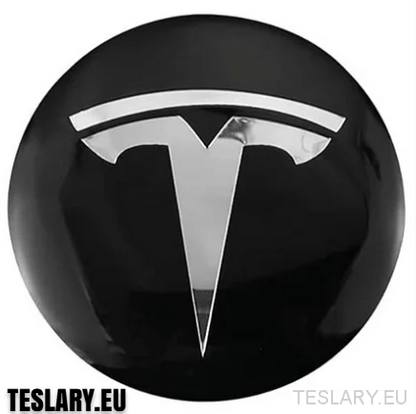 Wheel Hub Centre Cap Stickers with Logo for Tesla 3 , Y , S and X - TESLARY Tesla Shop Accessories Europe Nederlands Dublin Cork Ireland Deutschland Espana Alicante France Italia