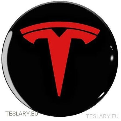 Wheel Hub Centre Cap Stickers with Logo for Tesla 3 , Y , S and X - TESLARY Tesla Shop Accessories Europe Nederlands Ireland Deutschland Espana Alicante France Italia